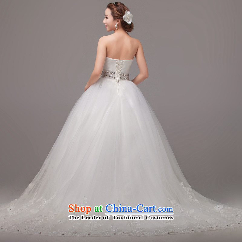 Mslover Deluxe Big tail wedding anointed chest lace video thin wedding wedding church primary wedding custom wedding HS131009 tail XS( waist 1 foot) of Lisa (MSLOVER) , , , shopping on the Internet