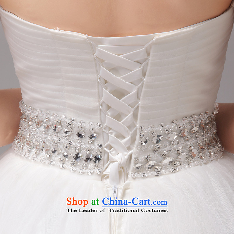  Large tail mslover wedding Princess Bride wedding anointed chest Diamond Video thin wedding custom Korea wedding HS131001 XS( to align the waist of 1 foot) Lisa (MSLOVER) , , , shopping on the Internet