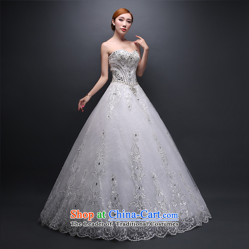 Hei Kaki wedding dresses new 2015 autumn and winter and stylish large marriage chest straps to align the wedding ivory XS, Hei Kaki shopping on the Internet has been pressed.