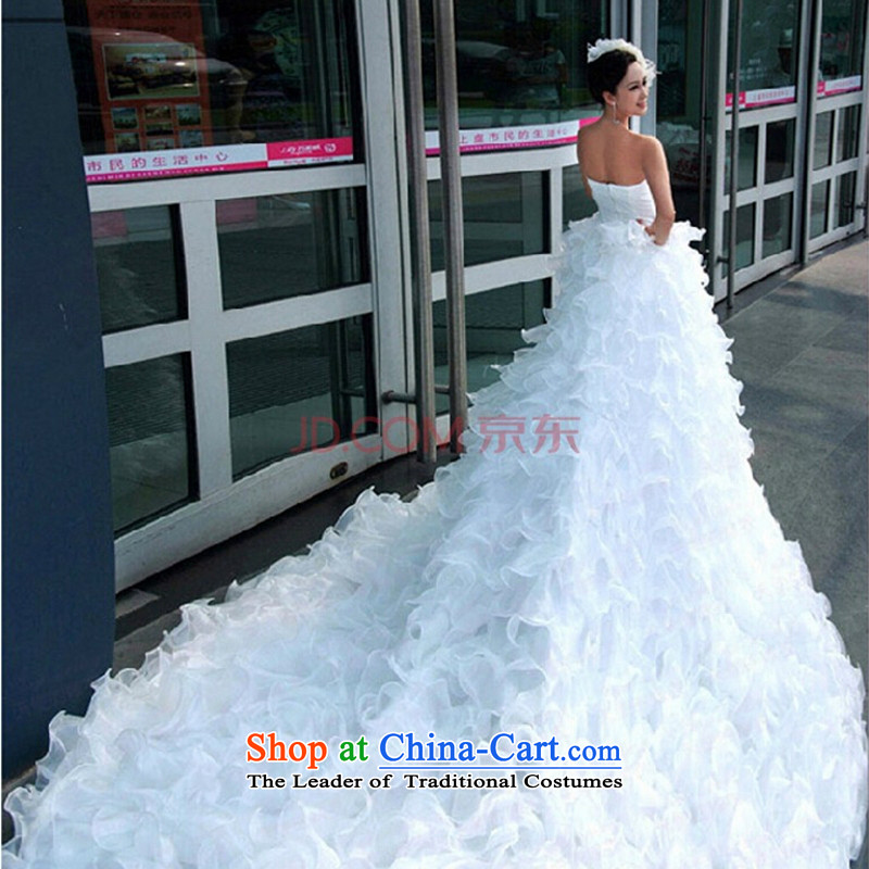 Love So peng lai Sa Fei-Bohemia Korean Princess Bride tail wedding dresses Korean married New 67MM, white XS package, Love Returning so AIRANPENG Peng () , , , shopping on the Internet
