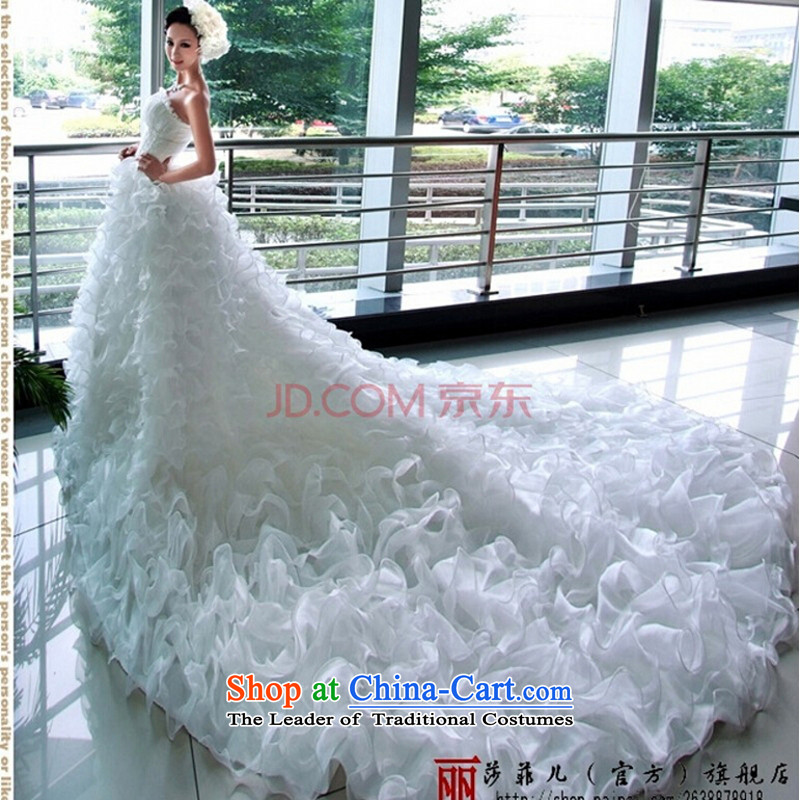 Love So peng lai Sa Fei-Bohemia Korean Princess Bride tail wedding dresses Korean married New 67MM, white XS package, Love Returning so AIRANPENG Peng () , , , shopping on the Internet