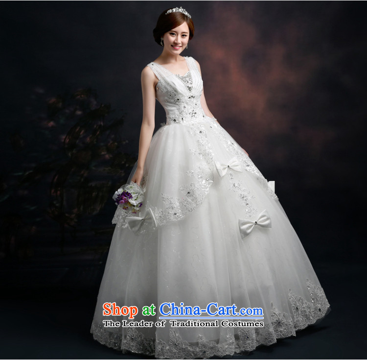 Beverly Ting 2015 new wedding shoulders Korean modern marriages wedding dress deep V foutune straps to align spring White XL Photo, prices, brand platters! The elections are supplied in the national character of distribution, so action, buy now enjoy more preferential! As soon as possible.