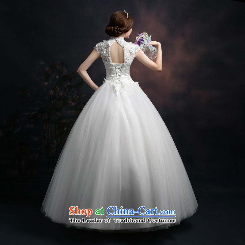 Beverly Ting wedding dresses new Word 2015 shoulder collar wedding lace Foutune of graphics to align the large thin princess bon bon skirt white L, Beverly (tingbeier ting) , , , shopping on the Internet