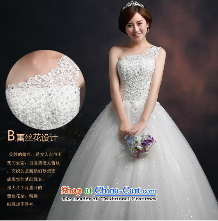 Beverly Ting wedding dresses 2015 new Korean fashion shoulder wedding anointed chest large diamond princess bon bon skirt thin White XXL pictures graphics, prices, brand platters! The elections are supplied in the national character of distribution, so action, buy now enjoy more preferential! As soon as possible.