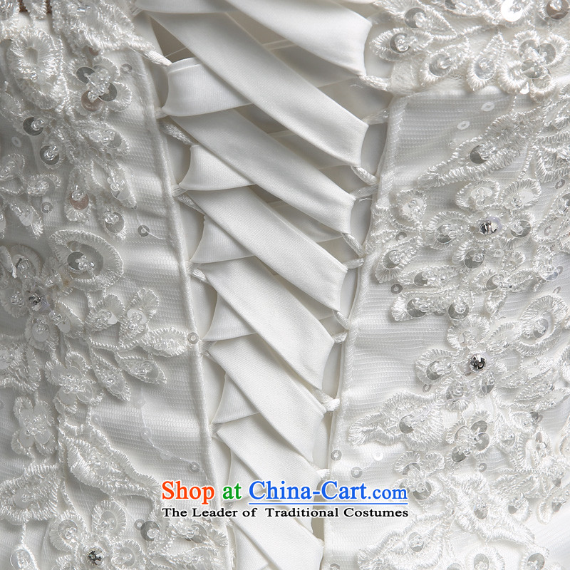 Beverly Ting wedding dresses 2015 new Korean fashion shoulder wedding anointed chest large diamond princess bon bon skirt video thin white XXL, Beverly Ting (tingbeier) , , , shopping on the Internet