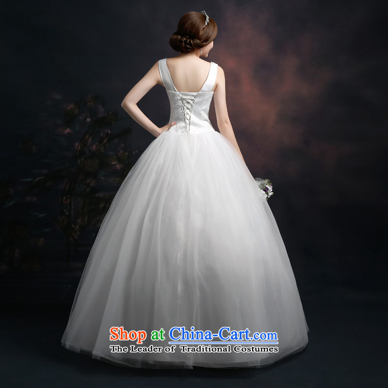 Beverly Ting wedding dresses 2015 new Korean fashion shoulders wedding dresses video thin large white code align Sau San, White M ting to Beverly (tingbeier) , , , shopping on the Internet