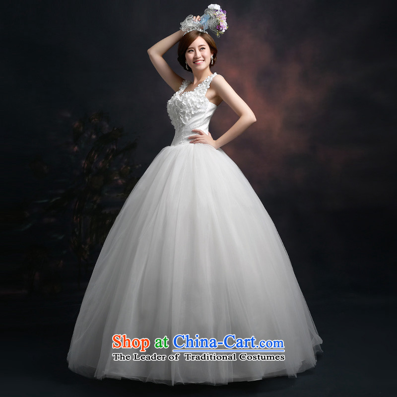 Beverly Ting wedding dresses 2015 new Korean fashion shoulders wedding dresses video thin large white code align Sau San, White M ting to Beverly (tingbeier) , , , shopping on the Internet