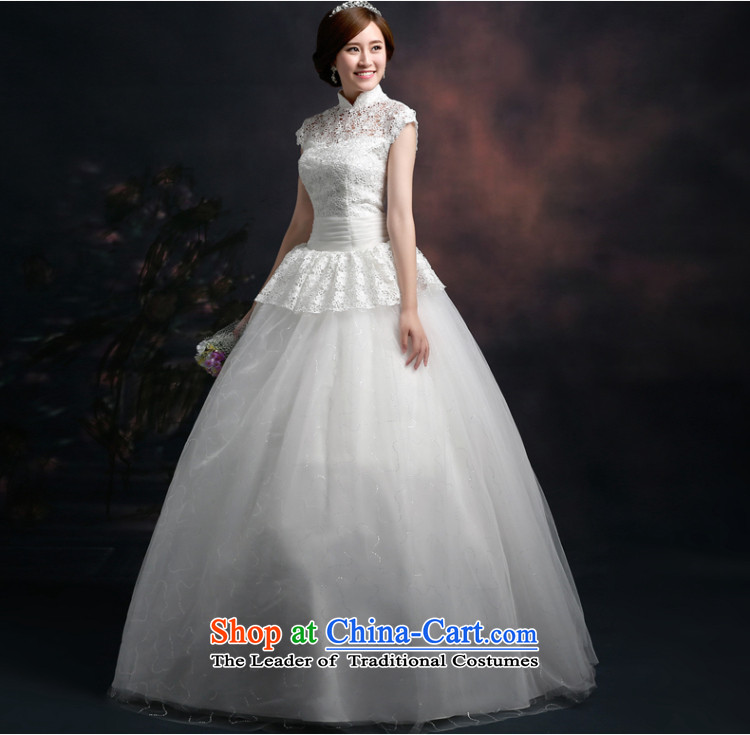 Beverly Ting 2015 new wedding band Korean fashion collar wedding lace pong with large numbers to align the princess bon bon skirt white L picture, prices, brand platters! The elections are supplied in the national character of distribution, so action, buy now enjoy more preferential! As soon as possible.