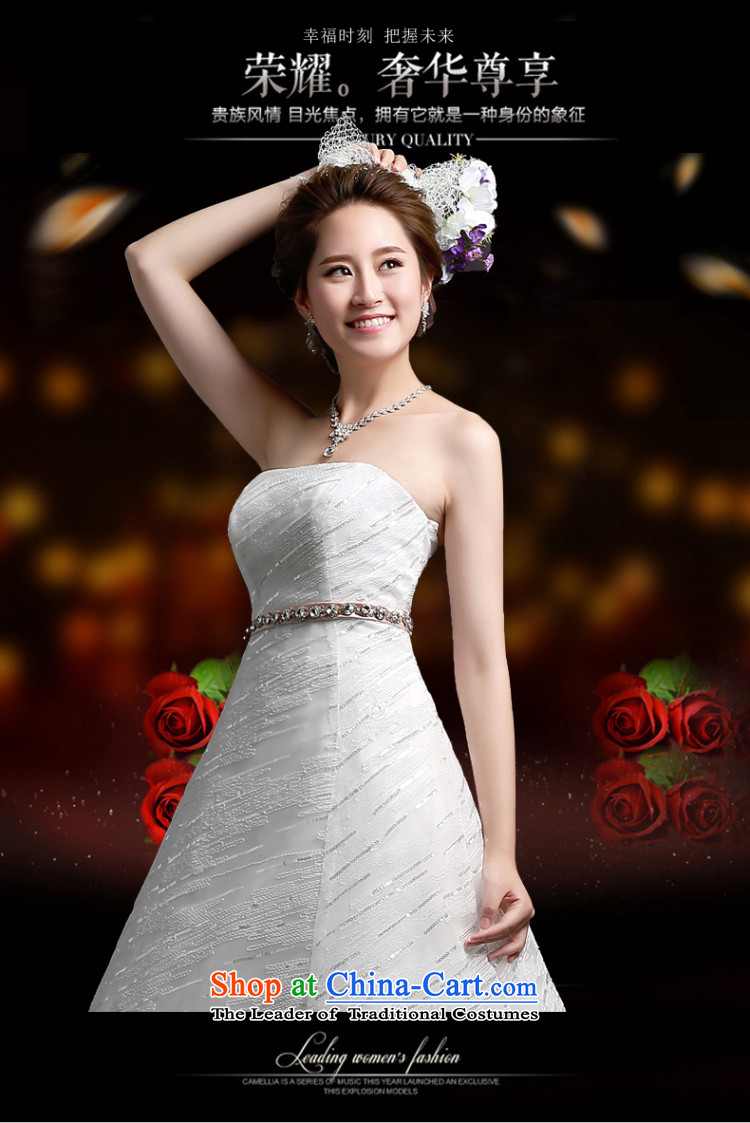 Beverly Ting Wedding 2015 Spring New tie straps stylish wedding wiping the chest to Sau San video thin Korean summer bon bon skirt White M picture, prices, brand platters! The elections are supplied in the national character of distribution, so action, buy now enjoy more preferential! As soon as possible.