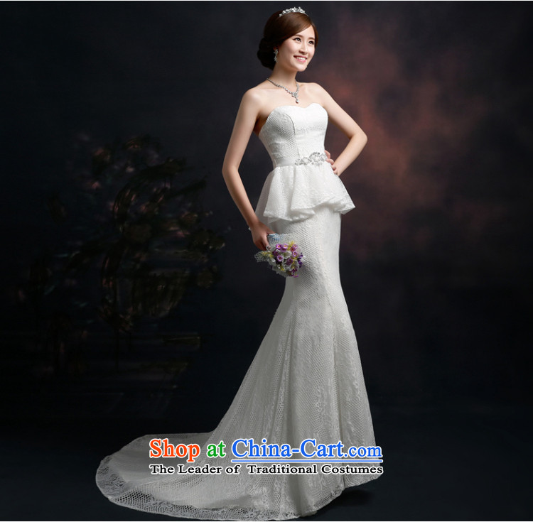 Beverly Ting wedding tail 2015 new spring and summer Korean Sau San video thin crowsfoot wedding dresses and chest straps large white XL Photo, prices, brand platters! The elections are supplied in the national character of distribution, so action, buy now enjoy more preferential! As soon as possible.