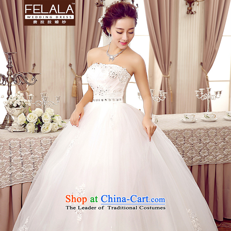 2015 new Korean sexy lace on chip anointed chest bon bon bride wedding pregnant women, wedding S(1 feet) of Ferrara wedding (FELALA) , , , shopping on the Internet