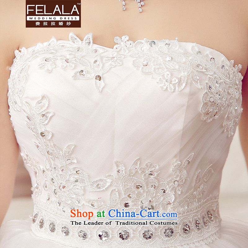 2015 new Korean sexy lace on chip anointed chest bon bon bride wedding pregnant women, wedding S(1 feet) of Ferrara wedding (FELALA) , , , shopping on the Internet