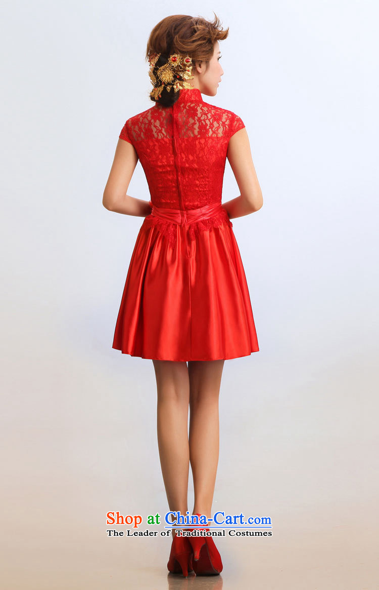The end of the light (QM) Bride wedding dresses, improved stylish summer short bride services under the auspices of Qipao CTX RED L picture, prices, brand platters! The elections are supplied in the national character of distribution, so action, buy now enjoy more preferential! As soon as possible.