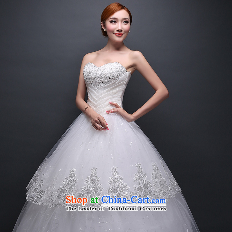 Hei Kaki wedding dresses new 2015 autumn and winter stylish anointed chest irrepressible lovely wedding code to bind the video thin alignment with wedding ivory M Hi Kaki shopping on the Internet has been pressed.