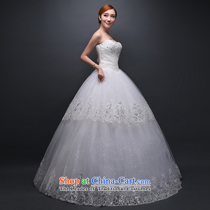 Hei Kaki wedding dresses new 2015 autumn and winter stylish anointed chest irrepressible lovely wedding code to bind the video thin alignment with wedding ivory M Hi Kaki shopping on the Internet has been pressed.