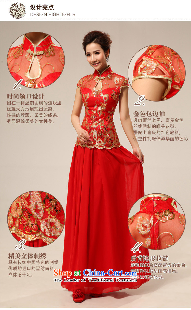 The end of the light (QM) Marriages retro lace improvement of long red transparent lace qipao CTX QP68 RED L picture, prices, brand platters! The elections are supplied in the national character of distribution, so action, buy now enjoy more preferential! As soon as possible.