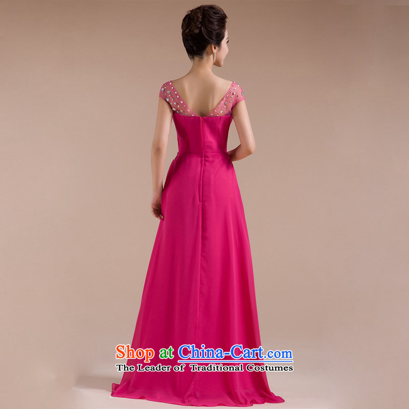 The end of the light (QM) Marriages wedding dress bows serving long chiffon wedding dress in RED M, LF1003 CTX light at the end of shopping on the Internet has been pressed.
