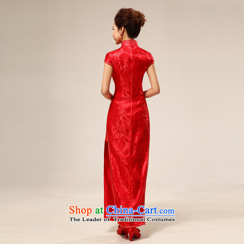 The end of the light (QM) sexy Chinese style qipao bride retro married improved qipao QP63 CTX red red light at the end of M , , , shopping on the Internet