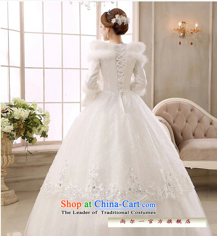 Naoji a 2014 new bride wedding dresses Korean straps for winter wedding long-sleeved sweet plus cotton wedding cs6149 white S picture, prices, brand platters! The elections are supplied in the national character of distribution, so action, buy now enjoy more preferential! As soon as possible.