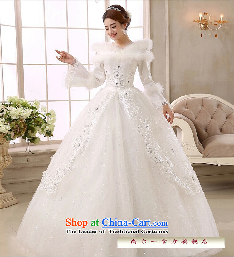 Naoji a 2014 new bride wedding dresses Korean straps for winter wedding long-sleeved sweet plus cotton wedding cs6149 white S picture, prices, brand platters! The elections are supplied in the national character of distribution, so action, buy now enjoy more preferential! As soon as possible.