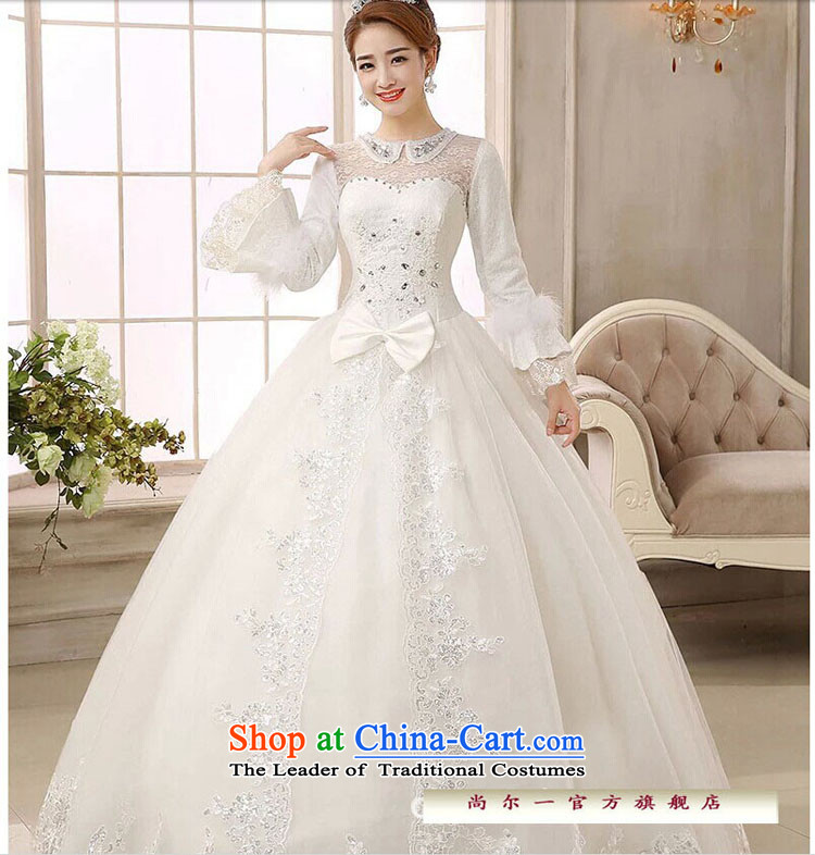 Naoji a 2014 new bride wedding dresses Korean straps winter wedding long-sleeved sweet thick cotton wedding js1207 folder White XL Photo, prices, brand platters! The elections are supplied in the national character of distribution, so action, buy now enjoy more preferential! As soon as possible.