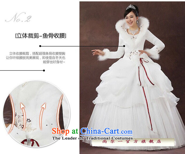 Naoji a 2014 new bride wedding dresses Korean straps winter wedding long-sleeved sweet plus cotton wedding js3189 white S picture, prices, brand platters! The elections are supplied in the national character of distribution, so action, buy now enjoy more preferential! As soon as possible.