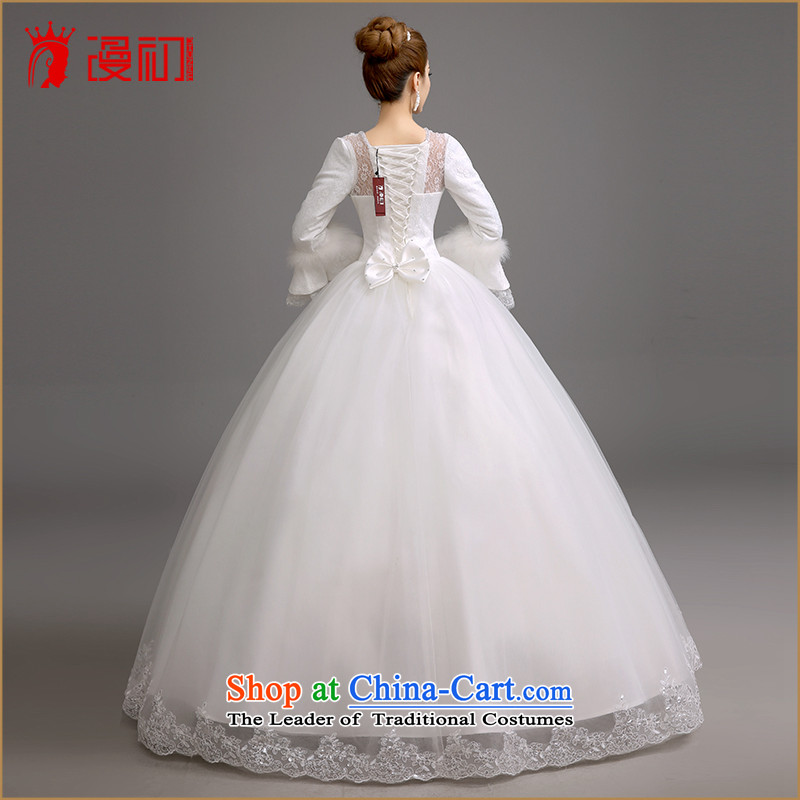 In the early 2015 new man winter wedding Korean winter video thin wedding winter) thick video thin bon bon skirt wedding dress white made contact customer service at the beginning, spilling shopping on the Internet has been pressed.