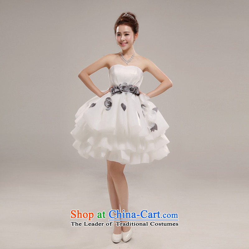 Love So Hamor the new 2014-pang chest bridesmaid small Wedding Dress Short, sweet princess birthday bon bon skirt XL package, Love Returning so AIRANPENG Peng () , , , shopping on the Internet