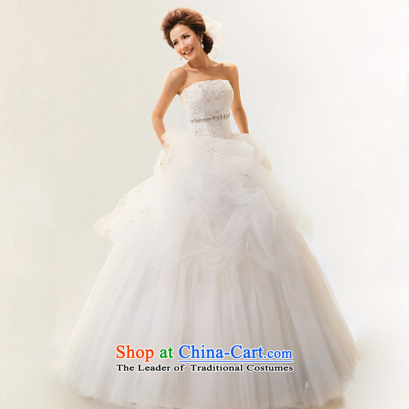The end of the light (QM) Wedding wedding sweet anointed wedding to align the chest straps bride wedding dresses CTX M white light at the end of S, shopping on the Internet has been pressed.