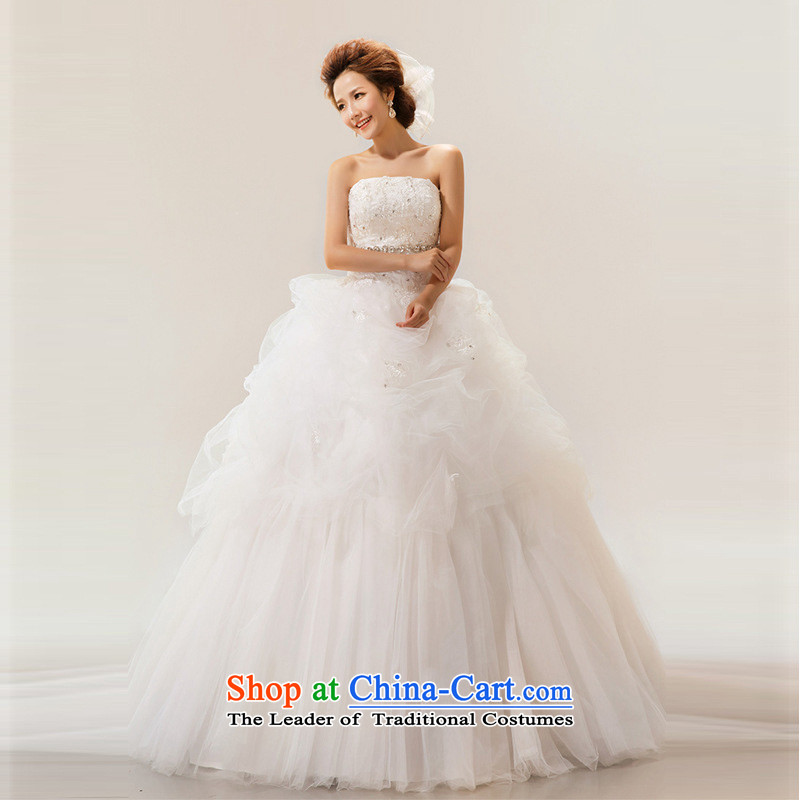 The end of the light (QM) Wedding wedding sweet anointed wedding to align the chest straps bride wedding dresses CTX M white light at the end of S, shopping on the Internet has been pressed.