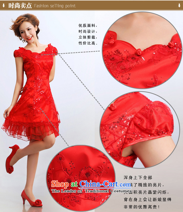 The end of the light (QM) wedding dresses skirt improved short fashion, the bride will qipao CTX RED XL Photo, prices, brand platters! The elections are supplied in the national character of distribution, so action, buy now enjoy more preferential! As soon as possible.