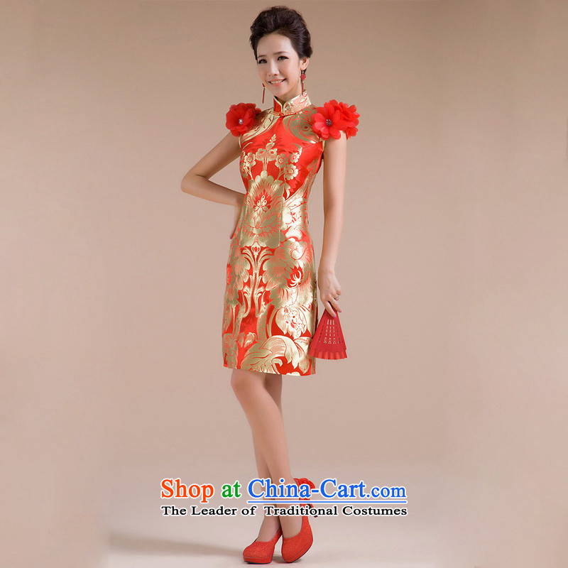 The end of the light (QM) Wedding ethnic short of Sau San marriages Chinese qipao CTX QP-106 improved red light at the end of S, shopping on the Internet has been pressed.