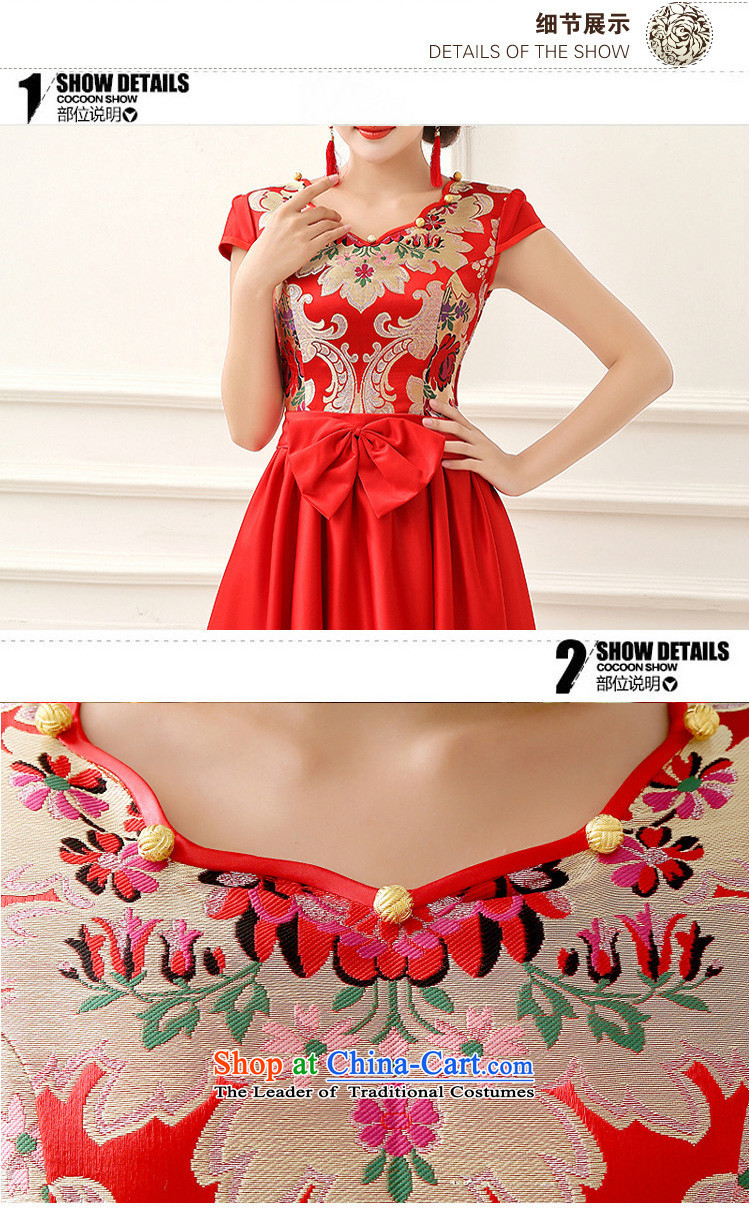 The end of the light (QM) dress cheongsam red bows service long-sleeved wedding marriage bride with CTX QP152 RED M picture, prices, brand platters! The elections are supplied in the national character of distribution, so action, buy now enjoy more preferential! As soon as possible.