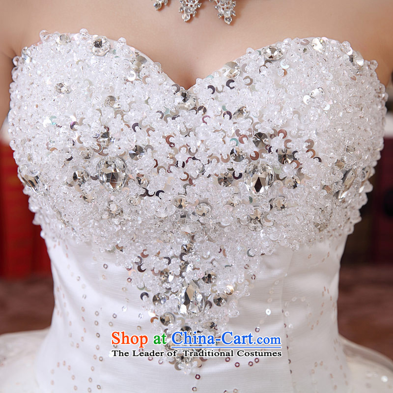 Love of the overcharged by 2015 new anointed chest tail wedding spring) Bride video thin wedding dress female diamond alignment of the funds from the 2 ft 3 waistline XXL, love of the overcharged shopping on the Internet has been pressed.