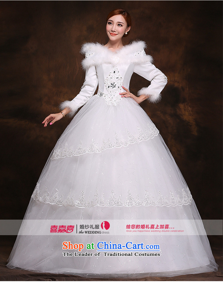 Hei Kaki 2014 winter winter clothing new sweet princess plus gross cotton for long-sleeved shawl wedding dresses white tie D002 white pictures, price, the XS brand platters! The elections are supplied in the national character of distribution, so action, buy now enjoy more preferential! As soon as possible.