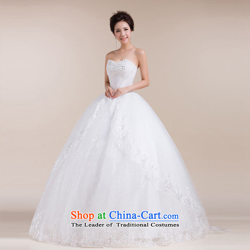 The end of the light (QM) Fung-wipe skirt drag geocentric chest waist large bow tie stylish wedding dresses CTX HS552 m White XL, light at the end of shopping on the Internet has been pressed.
