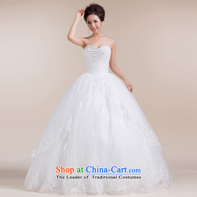 The end of the light (QM) Fung-wipe skirt drag geocentric chest waist large bow tie stylish wedding dresses CTX HS552 m White XL, light at the end of shopping on the Internet has been pressed.