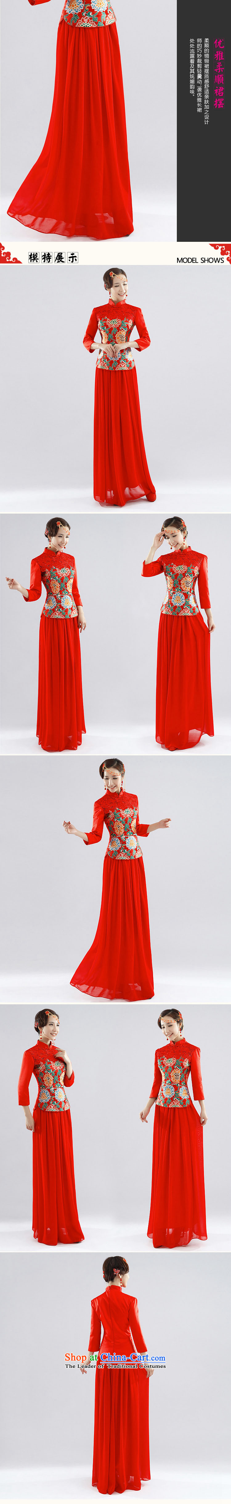 The end of the light (QM) Xiangyun brocade coverlets gross for marriages bows service long-sleeved gown CTX QP-115 qipao red XL Photo, prices, brand platters! The elections are supplied in the national character of distribution, so action, buy now enjoy more preferential! As soon as possible.