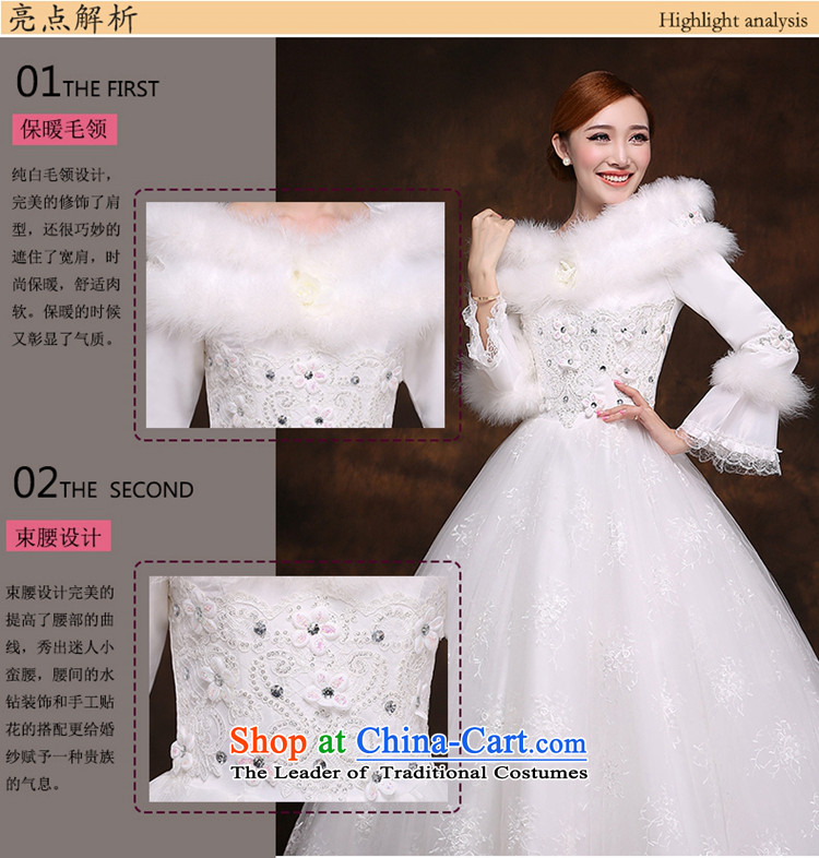 Hei Kaki winter wedding dresses to align the new 2014 version of the word won shoulder long-sleeved winter marriage plus winter D008 Cotton White XXL picture, prices, brand platters! The elections are supplied in the national character of distribution, so action, buy now enjoy more preferential! As soon as possible.