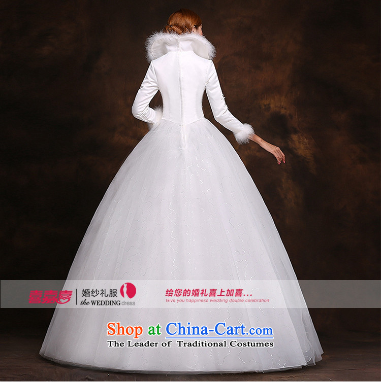 Hei Kaki 2014 new winter wedding to align the long-sleeved marriages video thin princess bon bon skirt wedding dress D004 white picture, prices, S brand platters! The elections are supplied in the national character of distribution, so action, buy now enjoy more preferential! As soon as possible.