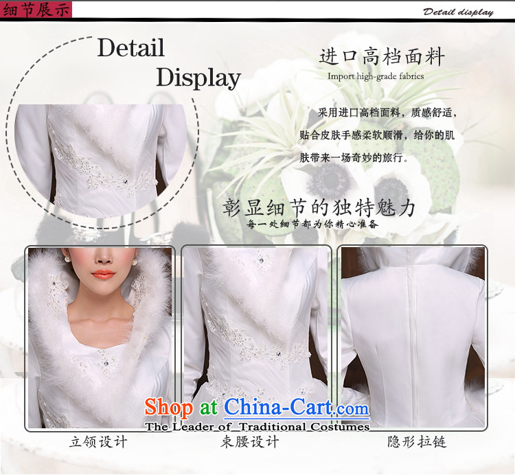 Hei Kaki 2014 winter wedding dresses New Sau San video thin marriages warm winter of gross for long-sleeved White XXL pictures, D005 price, brand platters! The elections are supplied in the national character of distribution, so action, buy now enjoy more preferential! As soon as possible.