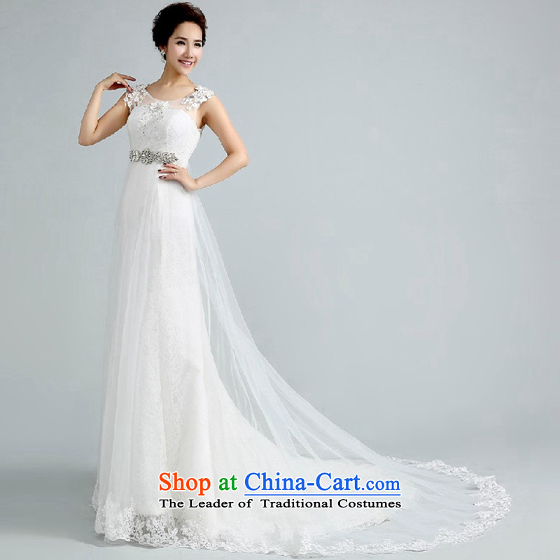 Jie mija wedding dresses new Word 2015 shoulders tail wedding Korean fashion straps for larger crowsfoot wedding , Cheng Kejie mia , , , shopping on the Internet