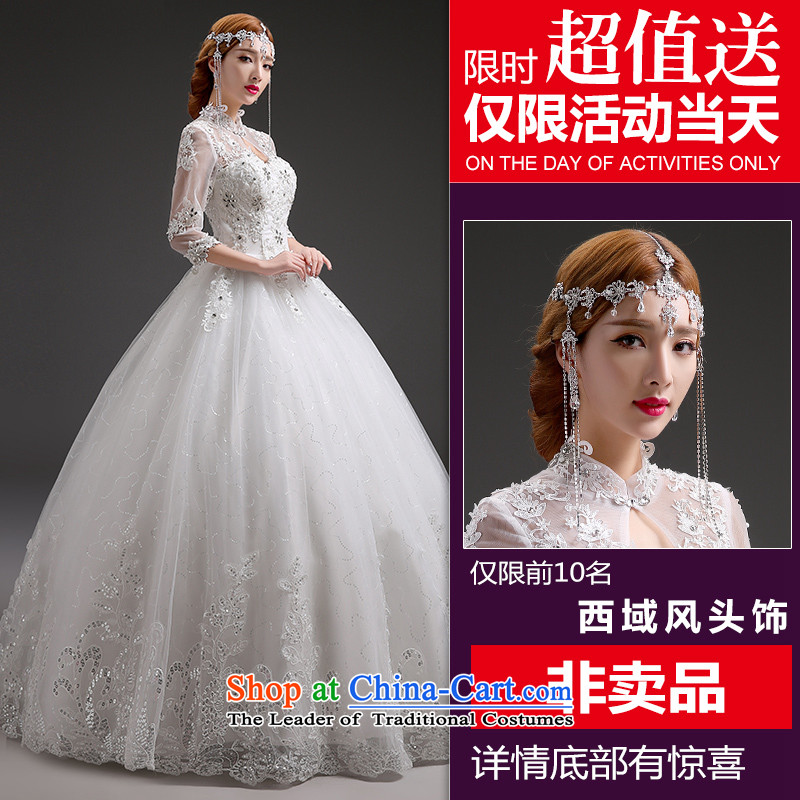 Noritsune bride 2014 new stylish wedding retro palace lace wedding thick wedding winter, wedding pregnant women served in the limelight equine wedding ornaments white XXL, noritsune bride shopping on the Internet has been pressed.