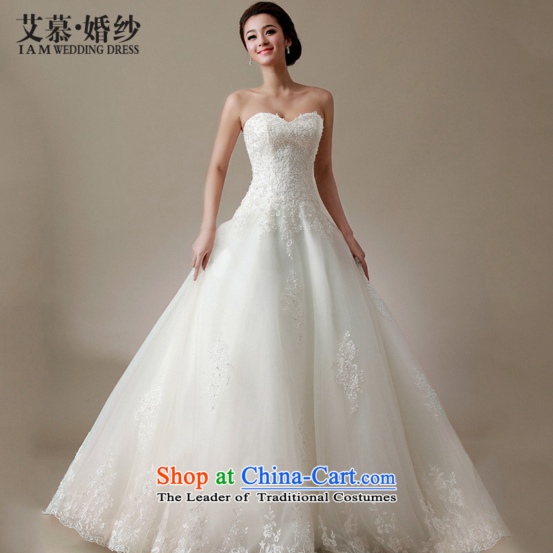 The wedding dresses HIV2015 New Yuk-ngan version A thin waist with his chest in Princess bon bon skirt to align the wedding of tailored