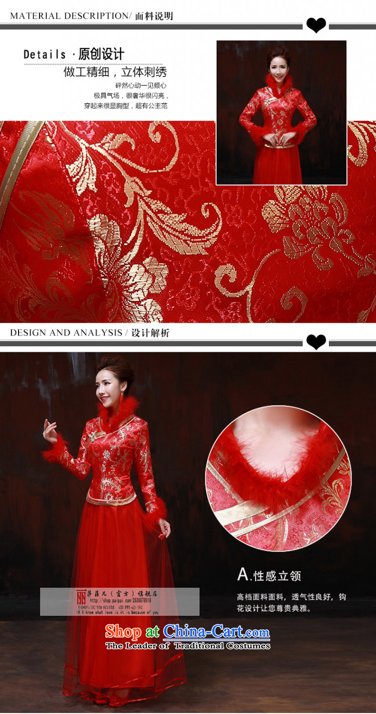 Winter bride wedding dress bows services 2014 new stylish red long cotton robes of winter clothing clip thick XXL need to do is not a replacement for a picture, prices, brand platters! The elections are supplied in the national character of distribution, so action, buy now enjoy more preferential! As soon as possible.