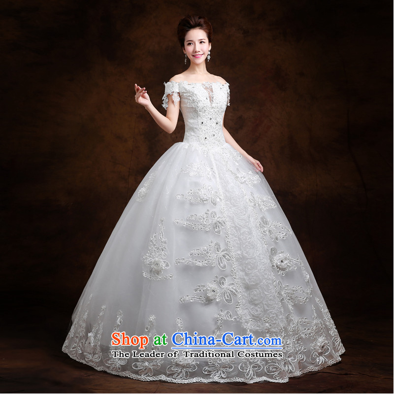 Beverly Ting wedding new spring 2015 Korean word stylish marriages to align the shoulder drill larger wedding retro white XXL, Beverly Ting (tingbeier) , , , shopping on the Internet