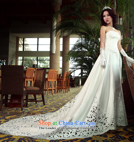Yet, a wedding tail 2015 New Princess thick forged car unit engraving flower powerful large tail bride wedding ys6103 White XL Photo, prices, brand platters! The elections are supplied in the national character of distribution, so action, buy now enjoy more preferential! As soon as possible.