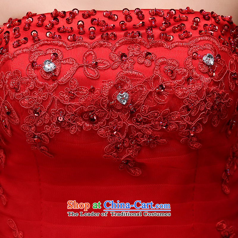 Embroidered is the  new Korean brides 2015 Edition Diamond Luxury depilation chest straps to align the elegant wedding red XL suzhou embroidery brides, shipment has been pressed shopping on the Internet