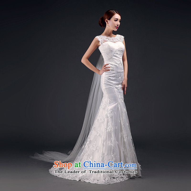 Stéphane Yu to wedding dresses new 2015 wedding long word     crowsfoot shoulder bride wedding dress m White S, Stéphane Yu to , , , shopping on the Internet