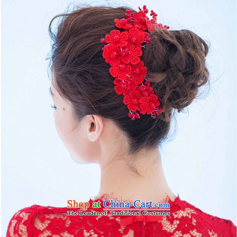 In 2015, Friends bride wedding dresses accessories bridal dresses red Head Ornaments earrings wedding dresses and flower-su earrings accessories head ornaments, Yi (LANYI) , , , shopping on the Internet